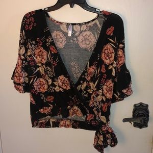 Floral crop top
